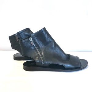 Vince Flat Side Zip Bootie Sandal